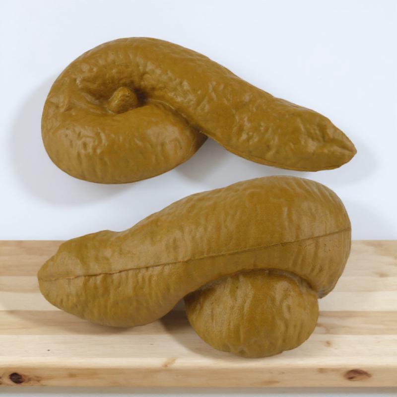 Fake Poop Gag Gift - دعامة مزحة على شكل براز واقعي،