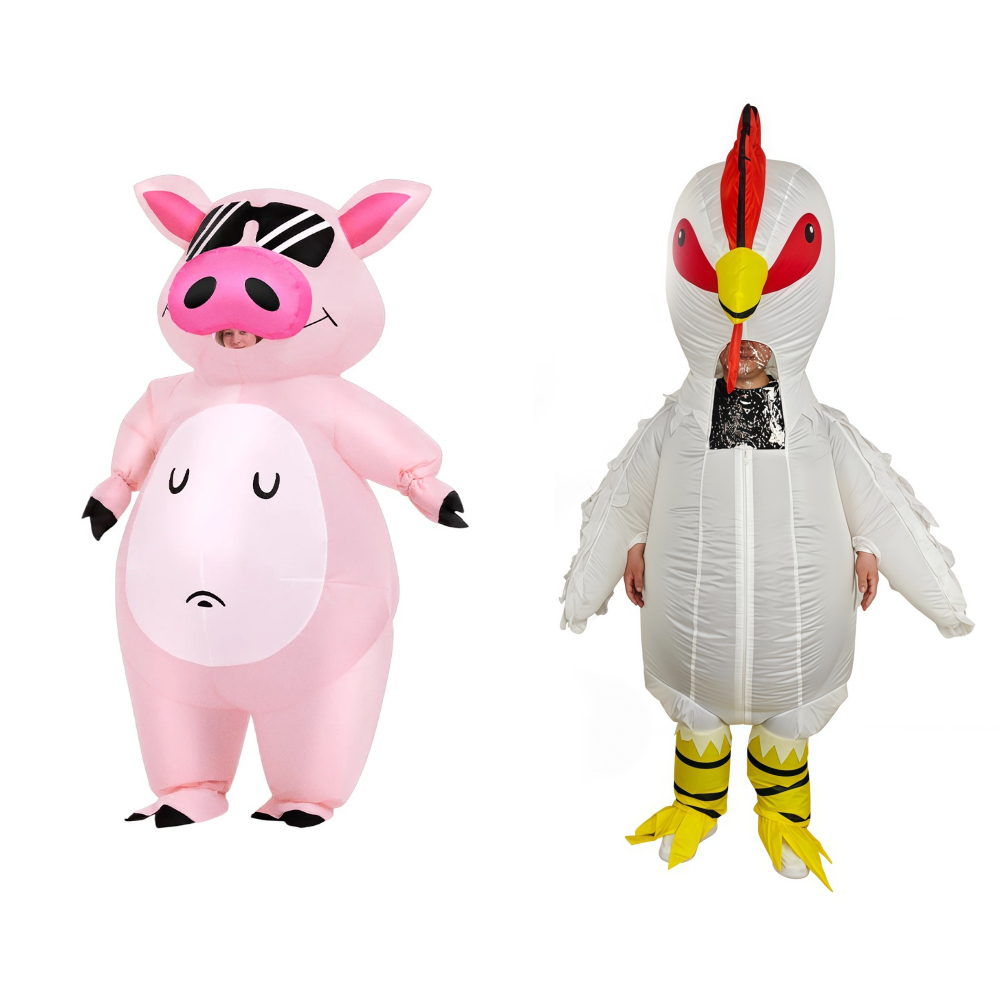 زي قابل للنفخ على شكل خنزير كر - مراجعة Costumes وسعره