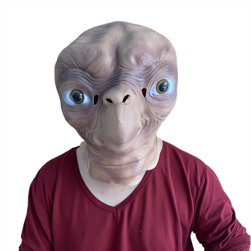 قناع ET الفضائي الواقعي المصنو - مراجعة Latex Alien Mask Realistic وسعره