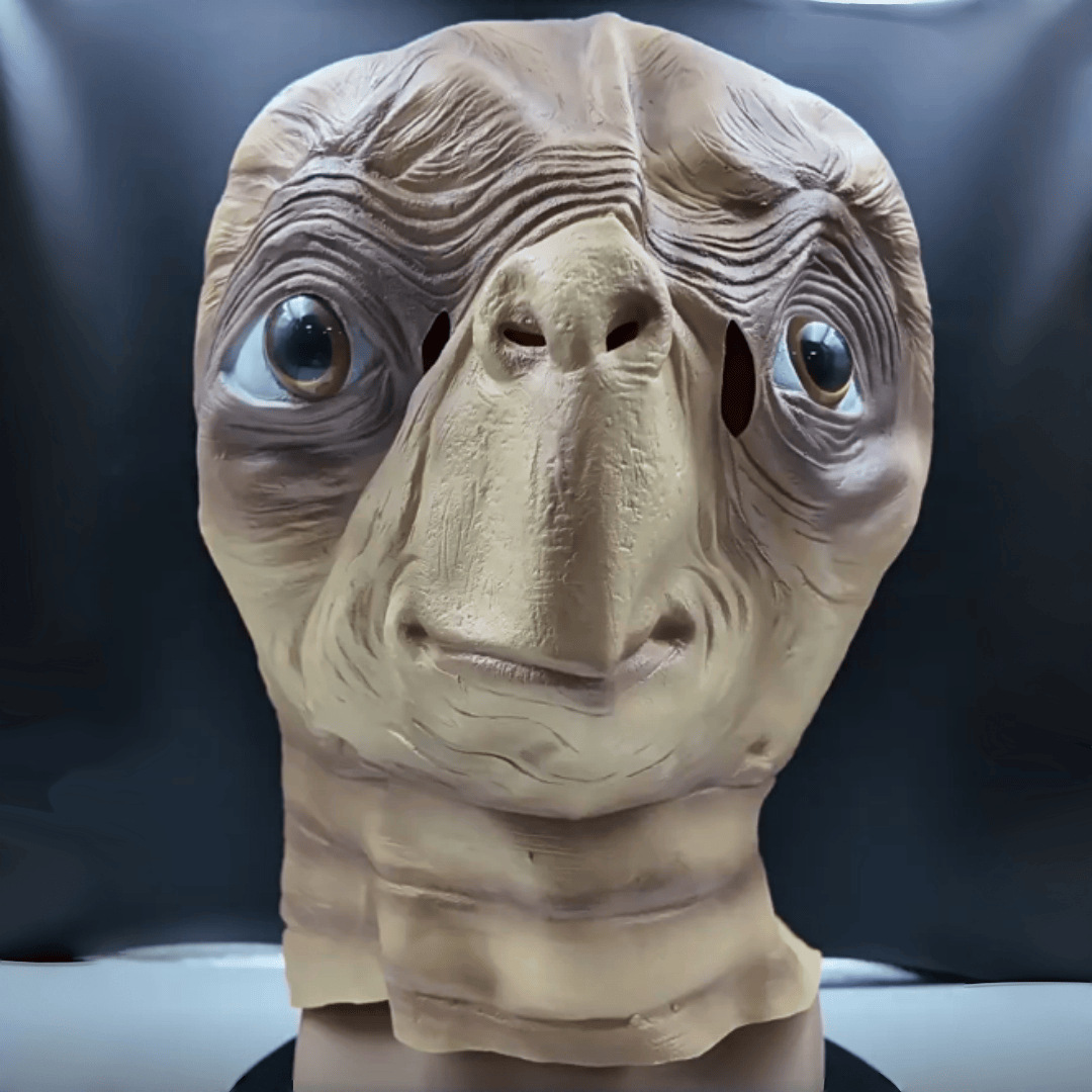 قناع ET الفضائي الواقعي المصنو - مراجعة Latex Alien Mask Realistic وسعره