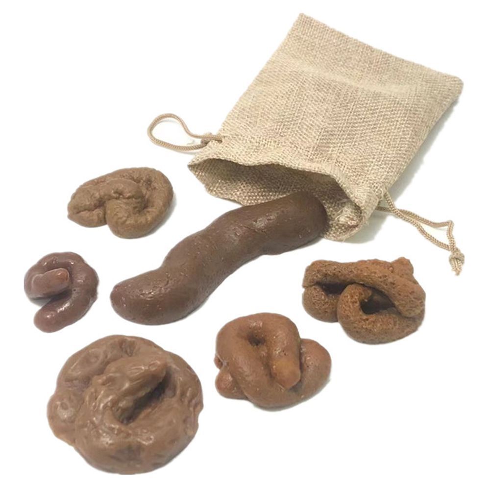 6 قطع من مخلفات البراز المزيفة - مراجعة Fake Poop Gag Gift وسعره