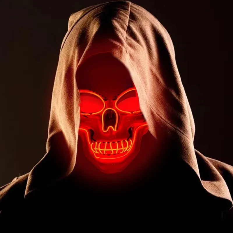 ضوء LED قناع نيون ، أقنعة حفلا - مراجعة Led Purge Mask Halloween وسعره